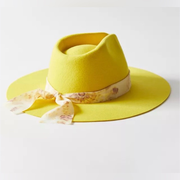 NEW Piper Felt Fedora Wyeth bright Yellow Women's Fashion Hat - Picture 3 of 8